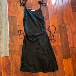 Acne Studios Satin Tie Mini Dress, size small